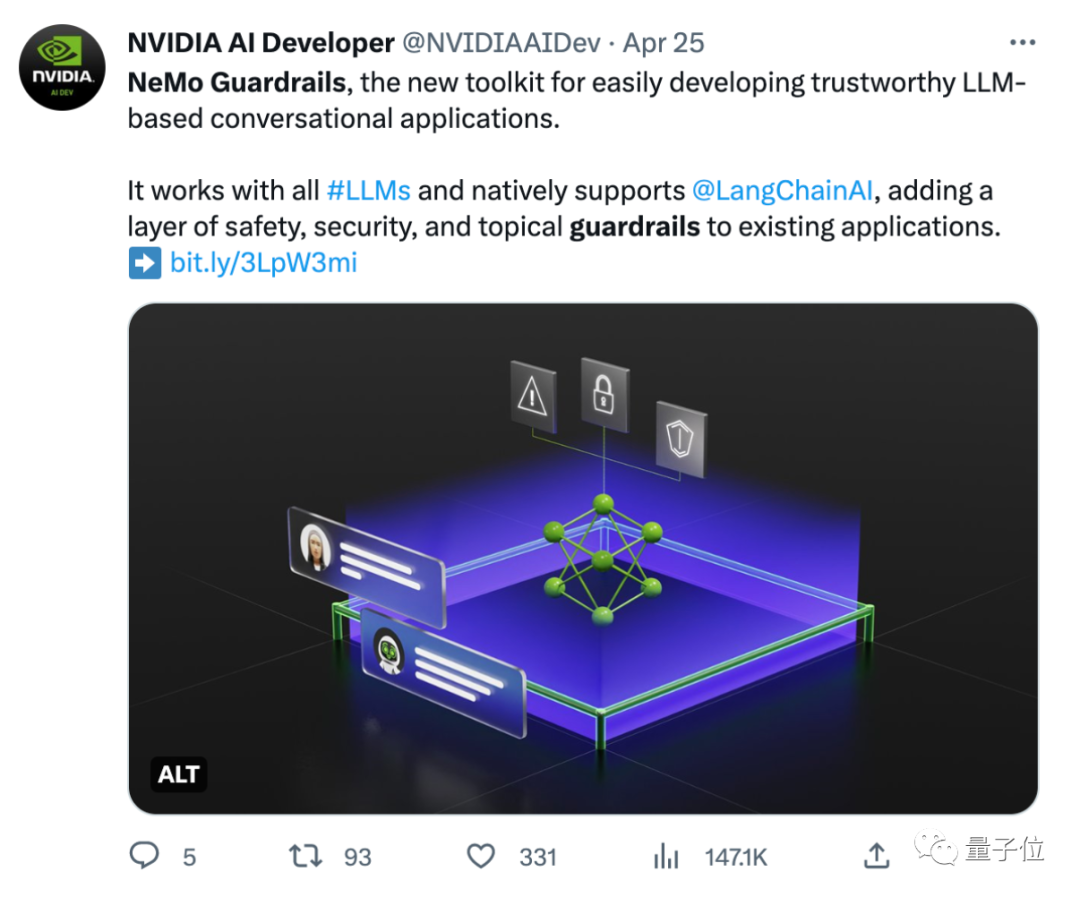 看不下去AI胡说八道，英伟达出手给大模型安了个“护栏”