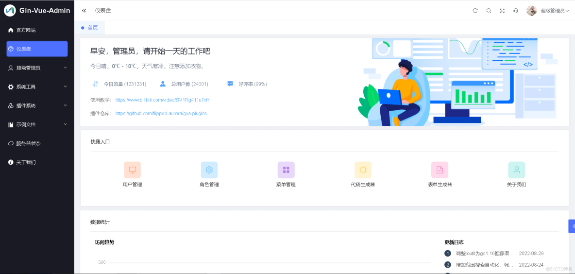 开箱即用，这些 Vue3 后台管理系统模板绝对让你爽歪歪！