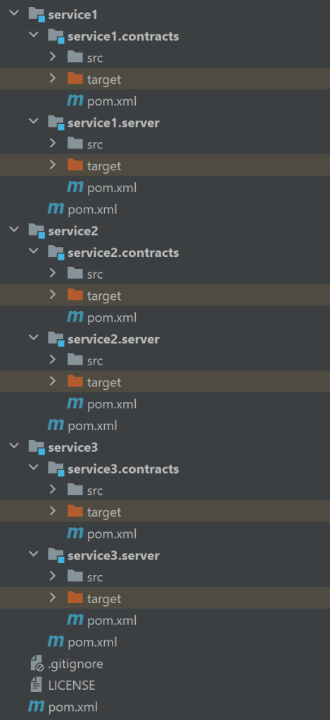 在Monorepo中，如何使用Maven对多个微服务进行版本控制？