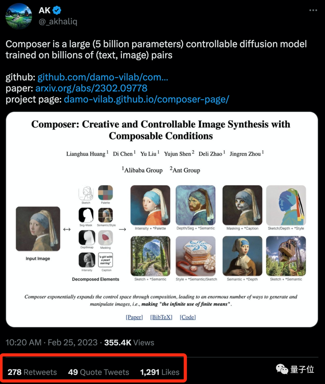 阿里50亿参数AI画画模型火了！将图像拆分再自由重组，达摩院副院长率队打造