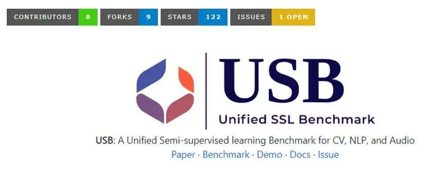 USB：首个将视觉、语言和音频分类任务进行统一的半监督分类学习基准