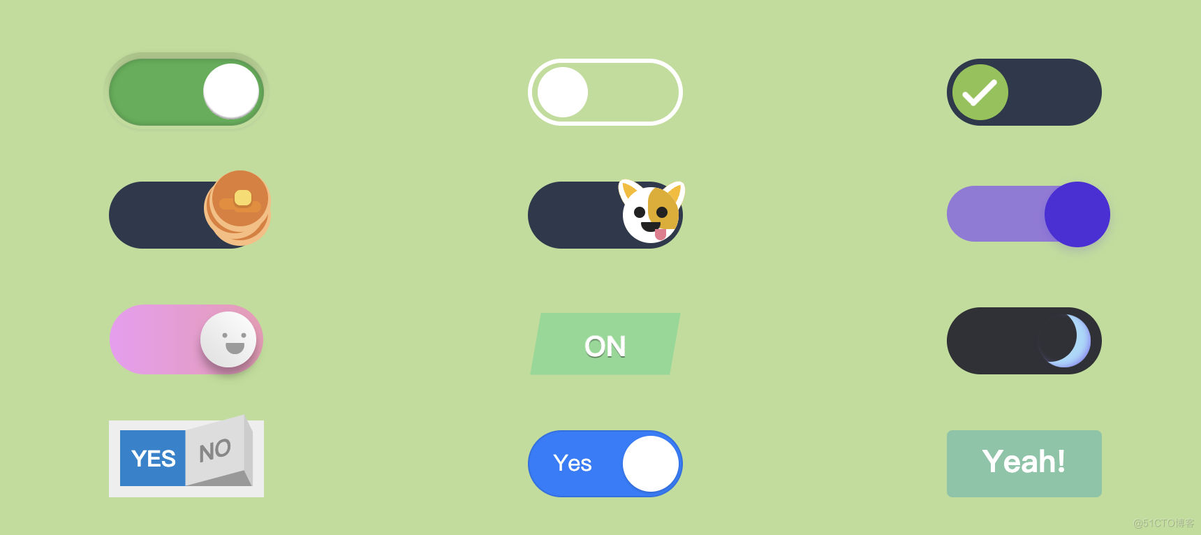 那些你不知道的炫酷开关交互效果(12种)