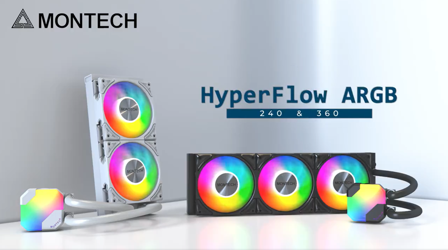 系列水冷散热器-推出-HyperFlow-240-MONTECH-ARGB