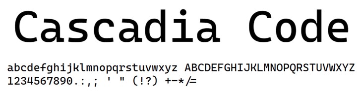 Cascadia-新增两款字形变体-微软开源字体-Code-版更新-2404.23-添加更多计算符号-获